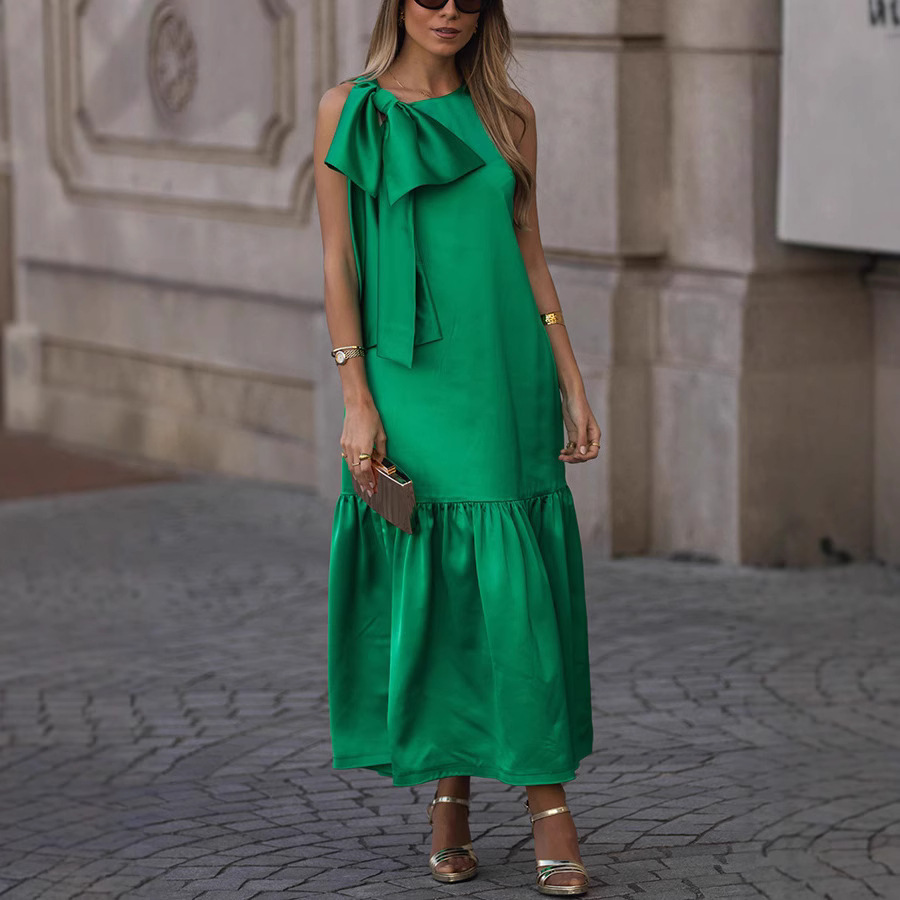 Summer Clothing Websites - Vestido sin mangas de color liso