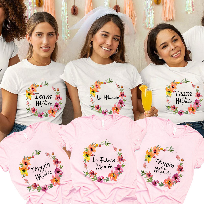 Summer Clothing In French - Camisetas de boda para novias, camiseta