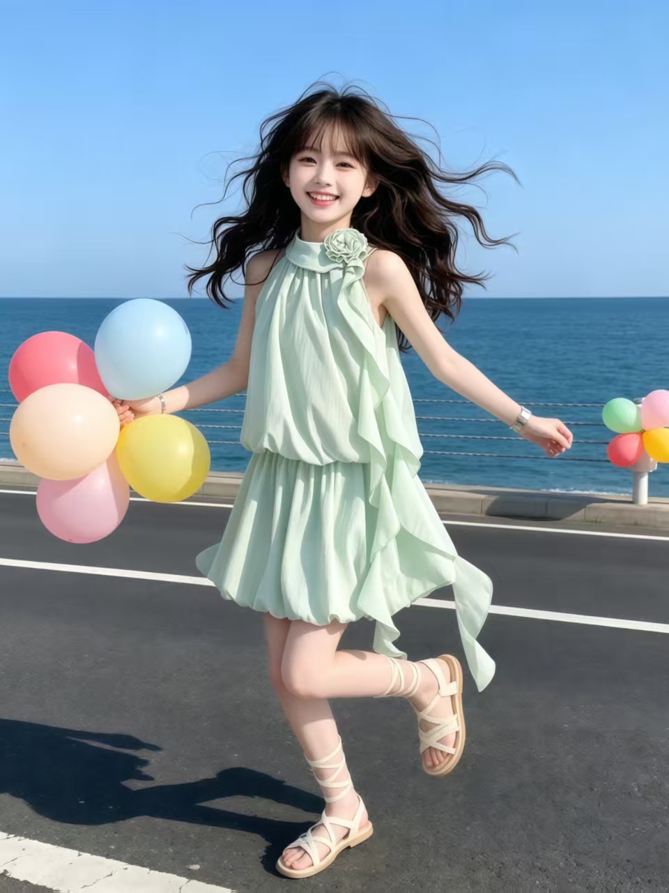 Summer Clothing For Girls - Conjunto de blusa y falda con