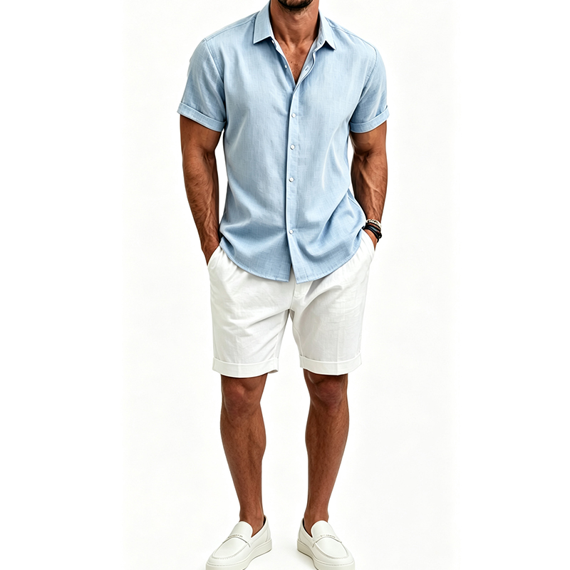 Summer Clothing Haul - Conjunto de camisa y pantalones cortos