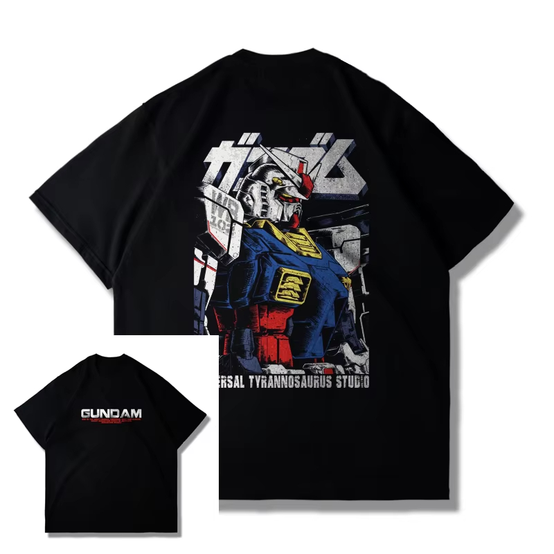 Summer Clothing Aesthetic - Camiseta estética con estampado doble delantero