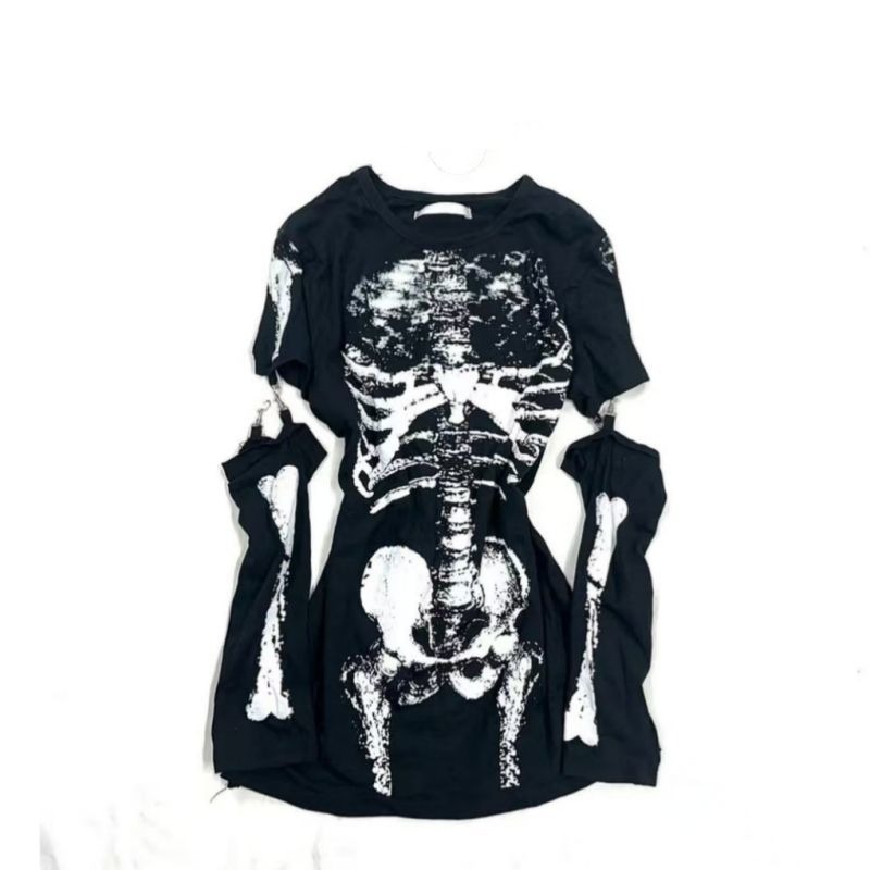 Camiseta con Estampado de Esqu - Summer Goth Clothing reseña y precio