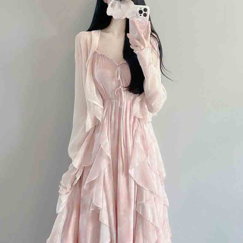 Conjunto de Vestido con tirant - Summer Clothing For Girls reseña y precio