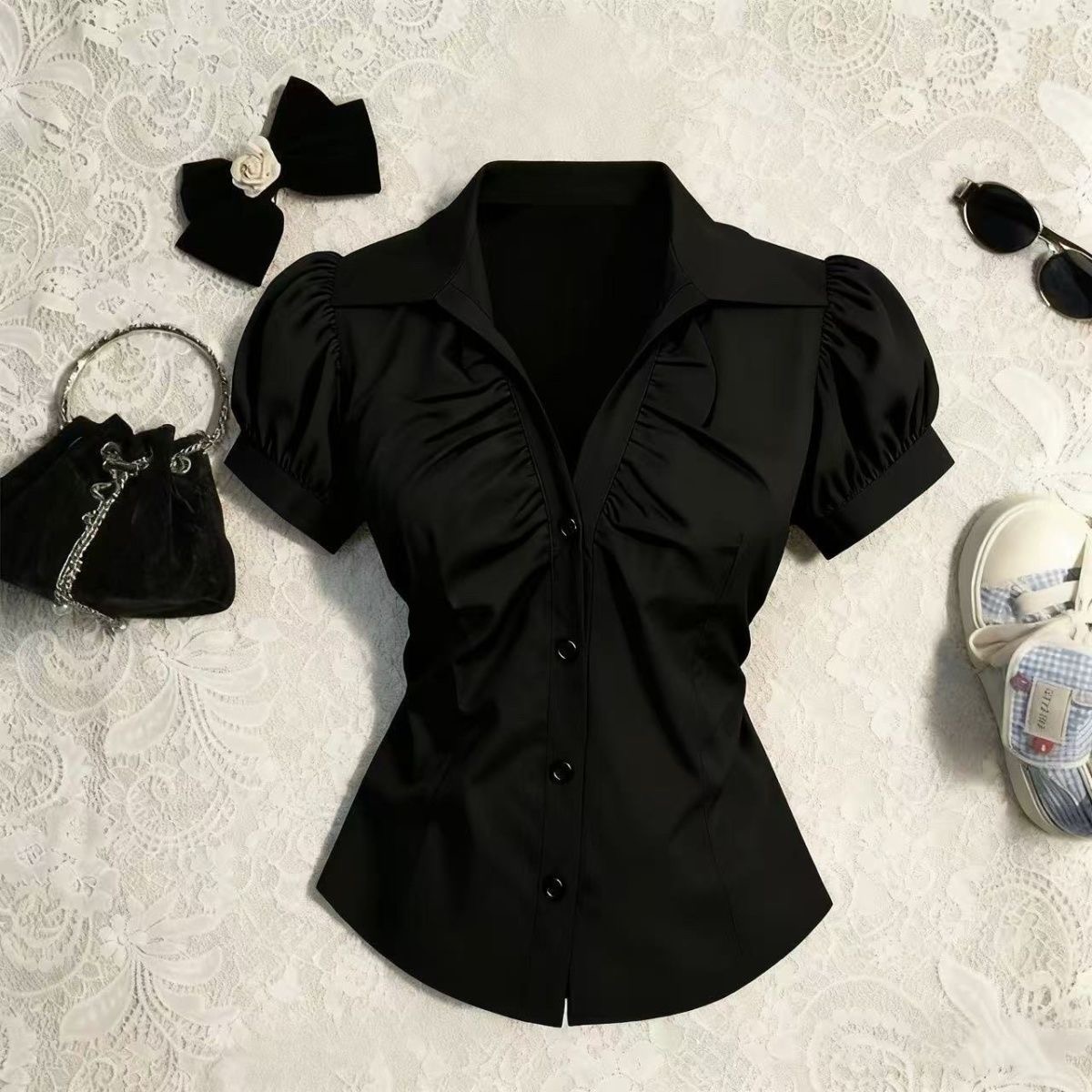 Blusa Grunge Y2K para Mujer, E - Summer Goth Clothing reseña y precio