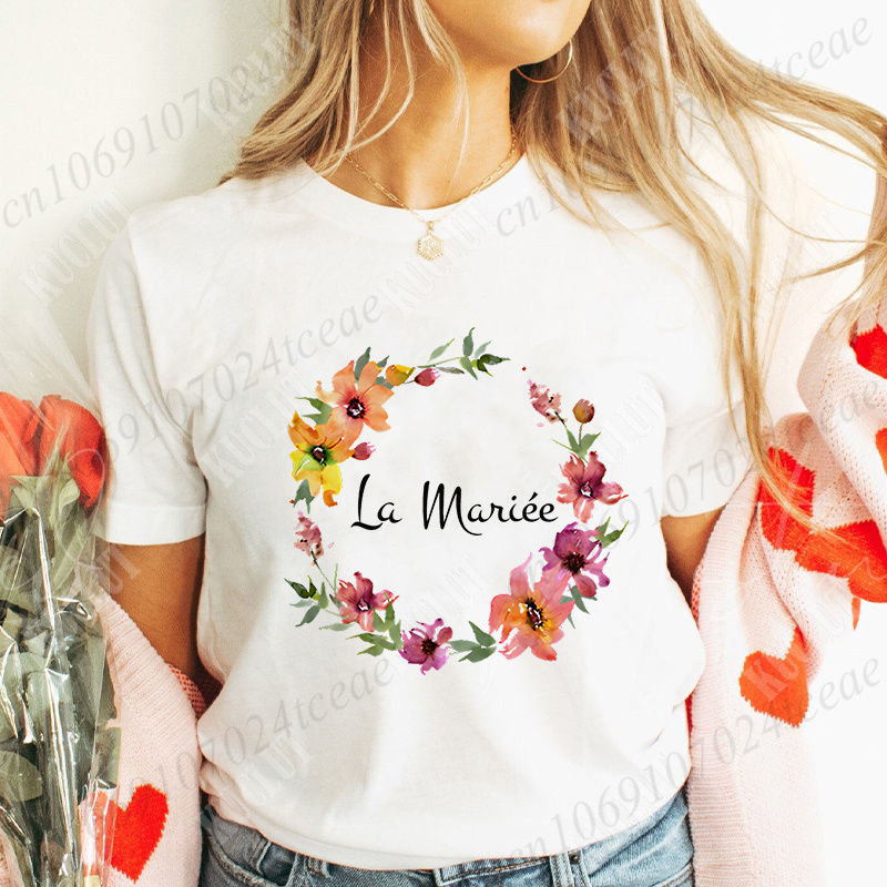 Camisetas de boda para novias, - Summer Clothing In French reseña y precio
