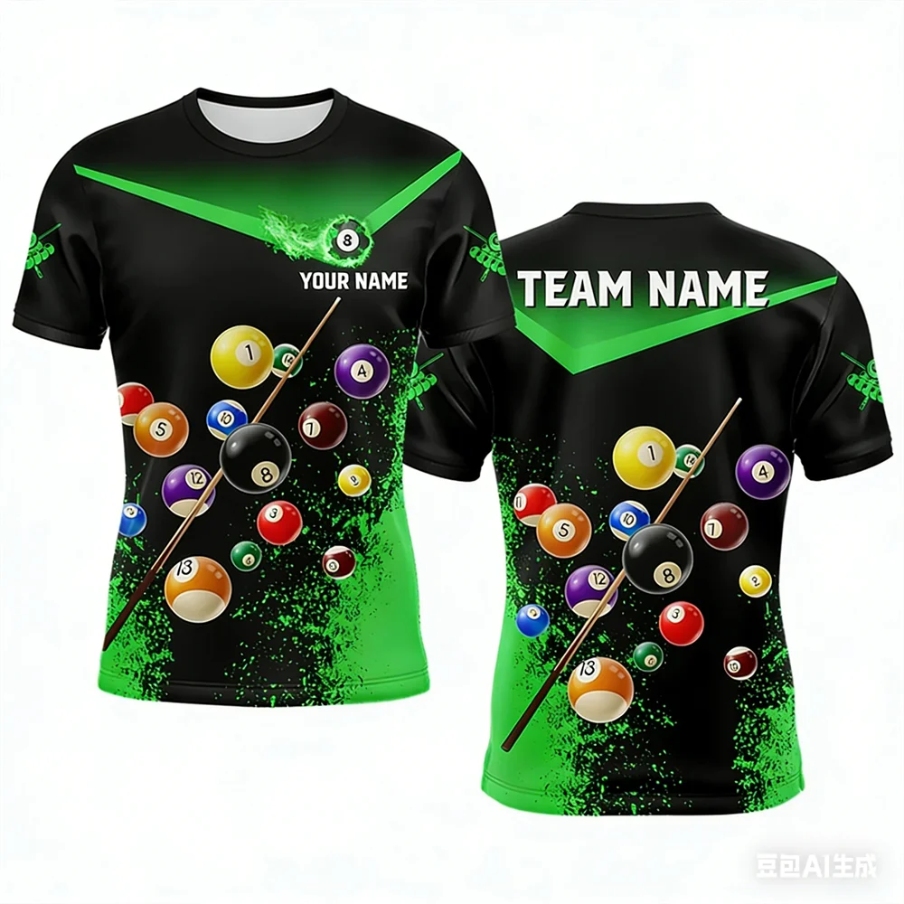 Camiseta Deportiva de Billar p - Summer Clothing Names reseña y precio