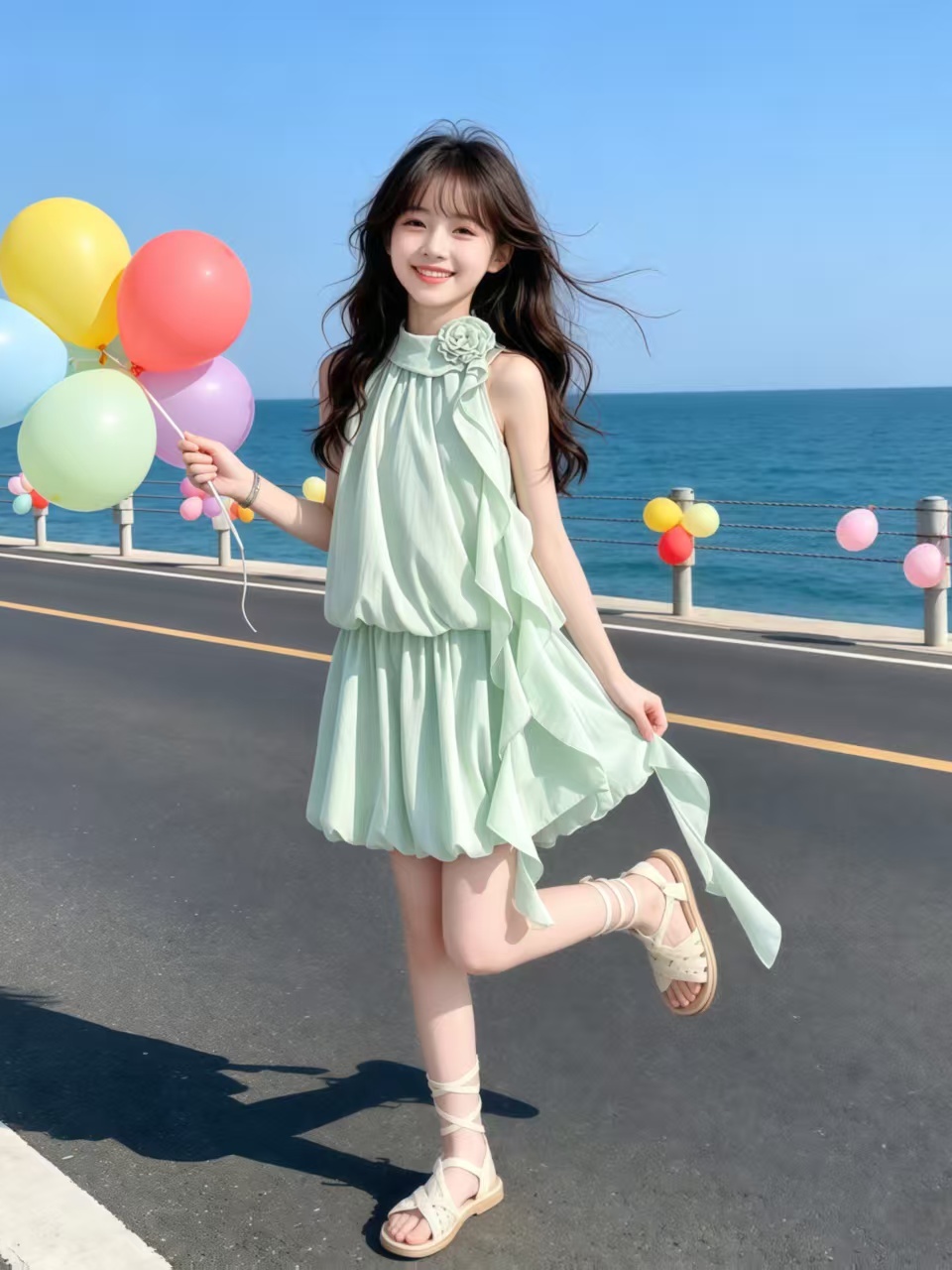 Conjunto de blusa y falda con  - Summer Clothing For Girls reseña y precio