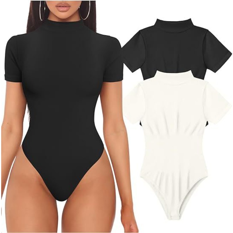 Body de manga corta con cuello - Summer Clothing Bundle reseña y precio
