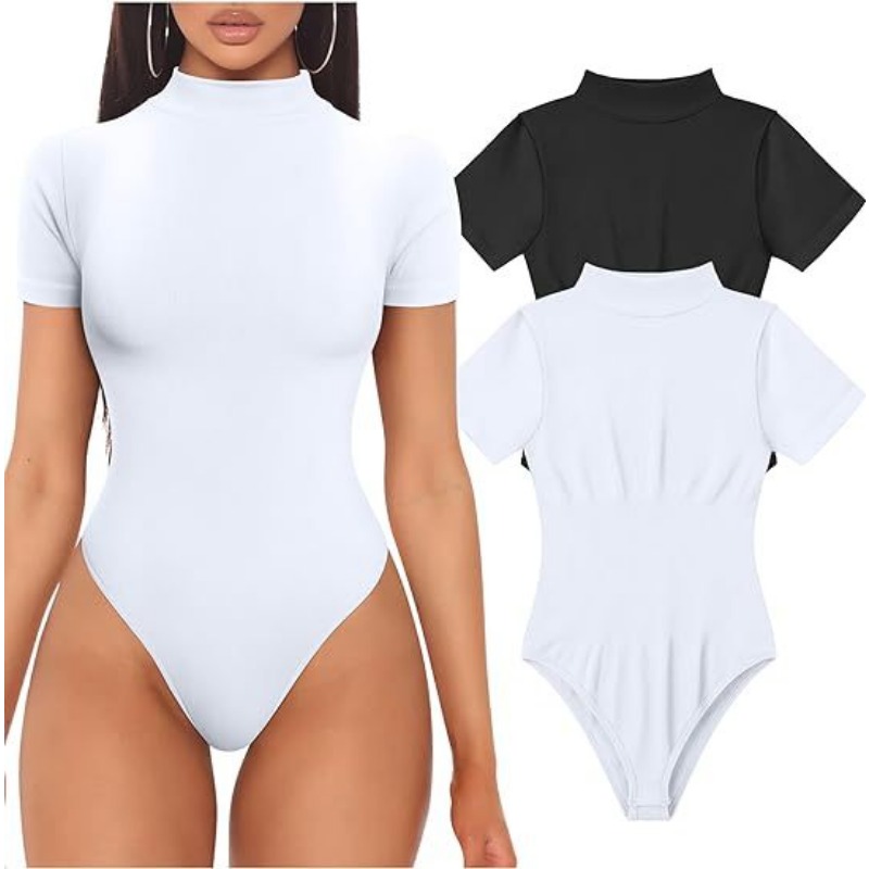 Body de manga corta con cuello - Summer Clothing Bundle reseña y precio