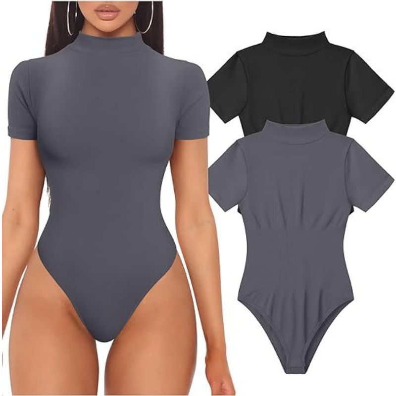 Body de manga corta con cuello - Summer Clothing Bundle reseña y precio
