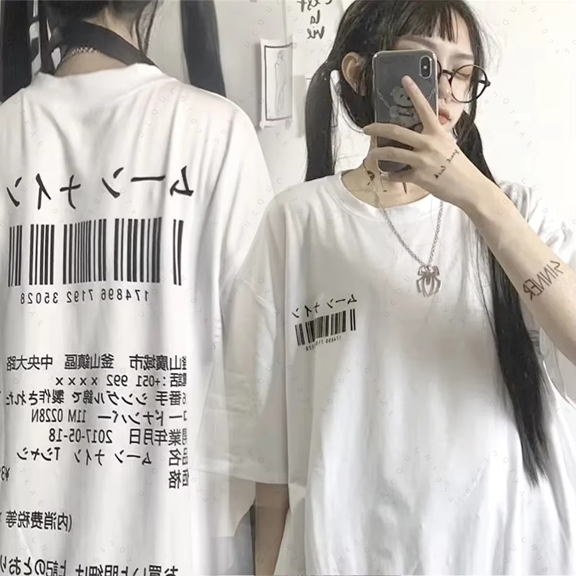 Camiseta Corta con Estampado G - Summer Goth Clothing reseña y precio