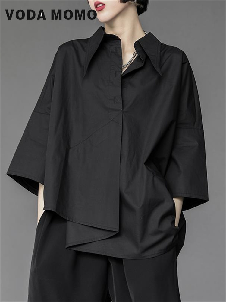 Y2K-Blusa holgada de gasa para - Summer Goth Clothing reseña y precio